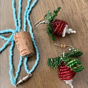 Harry Potter Luna Lovegood Necklace and Earrings